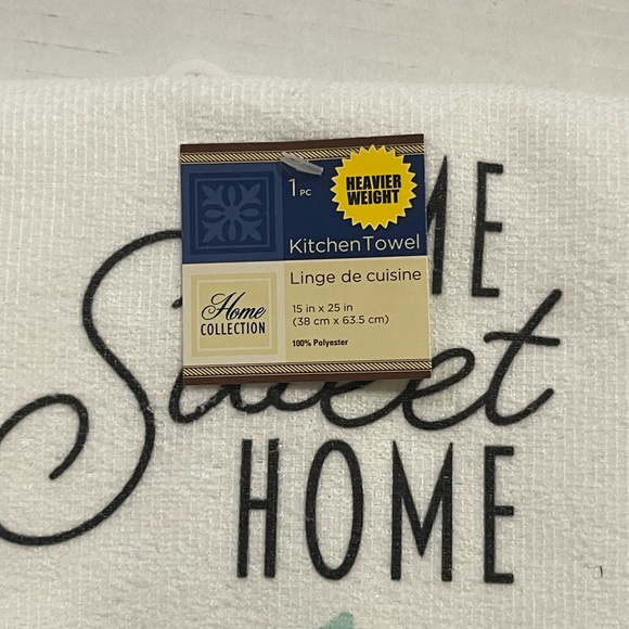 3 PIECE SPRING DECORATIVE CERAMIC DISH WARE AND TOWEL (COFFE MUG NOT INCLUDED) - Picture 4 of 4